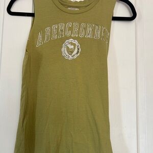 Abercrombie & Fitch Olive Green Crewneck Sweatshirt